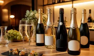 Des bouteilles de champagne et des coupes pétillantes, parfaites pour choisir le champagne idéal pour votre célébration.