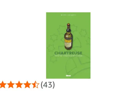 Couverture du livre "Chartreuse : guide de l'amateur de liqueur" de Michel Steinmetz, illustrée par une bouteille de Chartreuse sur fond vert.